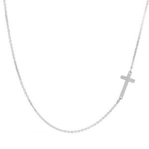 SILVER Cross Choker